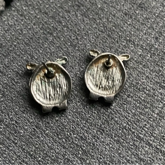 Vintage- Jet & Rock Crystal Double Strand Necklace w/ Owl Crystal Earrings - Picture 12 of 16